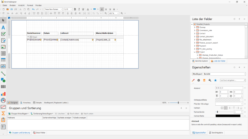 Druckberichtsdesigner