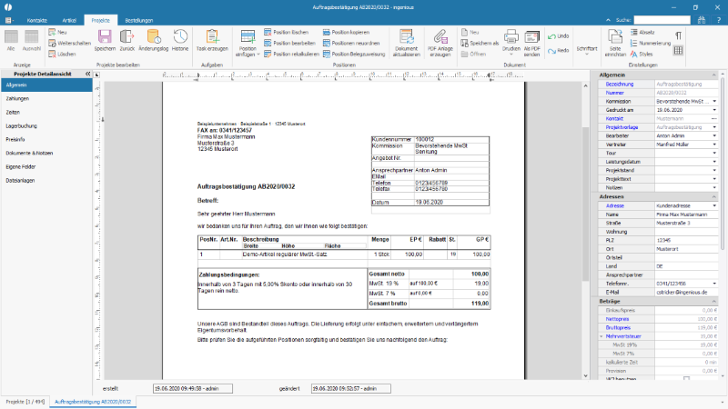 Basis Projekt mit 